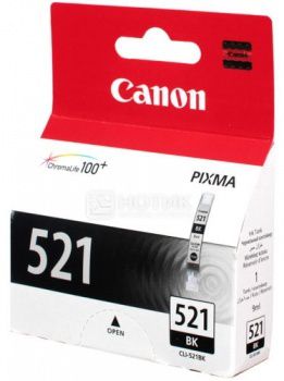 Картридж Canon CLI-521BK для Canon Pixma IP3600 IP4600 MP540 MP620 MP630 MP980, Черный