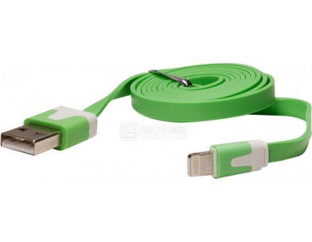 Кабель IQfuture для iPhone, iPad, iPod Apple Lightning port/USB 2.0 IQ-AC01/G, Зеленый