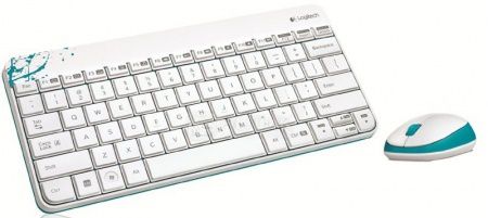 Комплект беспроводной клавиатура+мышь Logitech Wireless Combo MK240 920-005791, Белый