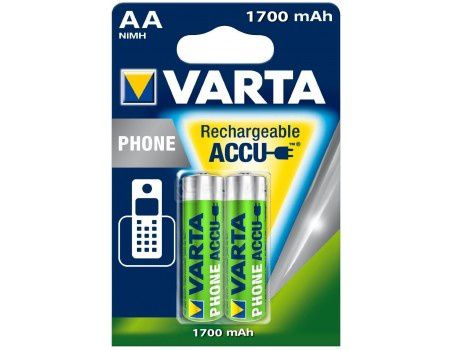 Аккумулятор VARTA Professional Phone Power T399, 2 шт AA, 1700мAч
