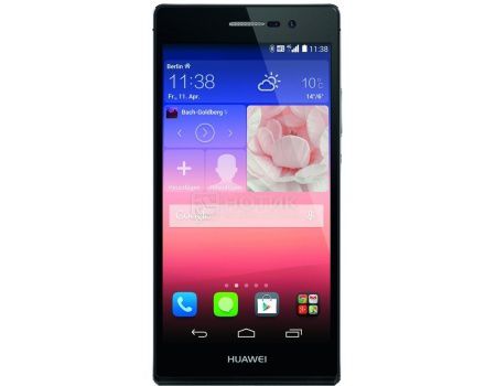 Смартфон Huawei Ascend P7 Black (Android 4.4/Kirin 910T 1800MHz/5.0" (1920x1080)/2048Mb/16Gb/4G LTE 3G (EDGE, HSDPA, HSUPA)) [P7-L10 Black]