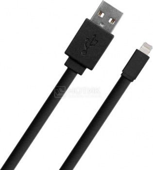 Кабель Deppa 72115 для iPhone, iPad, iPod Apple USB/Lightning port, 1,2м, Черный