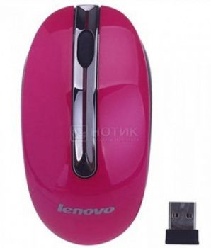 Мышь беспроводная Lenovo N3903 1200dpi, Розовый, 888013584