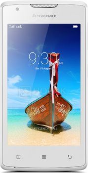 Смартфон Lenovo A1000 White (Android 5.0/SC7731 1300MHz/4.0" (800x480)/1024Mb/8Gb/ 3G (EDGE, HSDPA, HSPA+)) [PA1R0007RU]