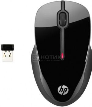 Мышь беспроводная HP X3500 Wireless Mouse Black/Silver H4K65AA, 2400dpi, Черный