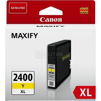 Картридж CANON PGI-2400XL Y Yellow для MAXIFY iB4040/МВ5040/МВ5340 , Желтый.