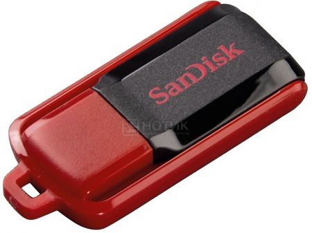 Флешка SanDisk 64Gb SDCZ52-064G-B35, USB 2.0 Черный/Красный