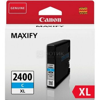 Картридж CANON PGI-2400XL C Cyan для MAXIFY iB4040/МВ5040/МВ5340, Циан
