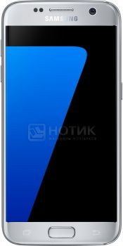 Смартфон Samsung Galaxy S7 32Gb G930FD Silver Titanium (Android 6.0 (Marshmallow)/Exynos 8890 2300MHz/5.1" (2560х1440)/4096Mb/32Gb/4G LTE 3G (EDGE, HSDPA, HSUPA)) [SM-G930FZSUSER]
