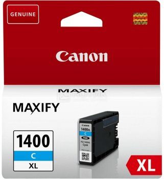 Картридж CANON PGI-1400XL C Cyan для MAXIFY МВ2040/МВ2340 , Циан
