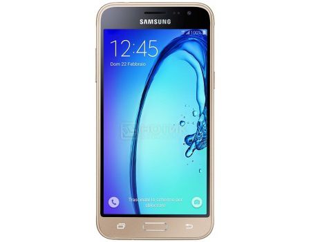 Смартфон Samsung Galaxy J3 2016 SM-J320F Gold (Android 5.1/SC9830 1536MHz/5.0" (1280x720)/1536Mb/8Gb/4G LTE 3G (EDGE, HSDPA, HSPA+)) [SM-J320FZDDSER]