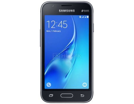 Смартфон Samsung Galaxy J1 SM-J120F White (Android 5.1/Exynos 3475 1300MHz/4.5" (480x800)/1024Mb/8Gb/4G LTE 3G (EDGE, HSDPA, HSPA+)) [SM-J120FZKDSER]