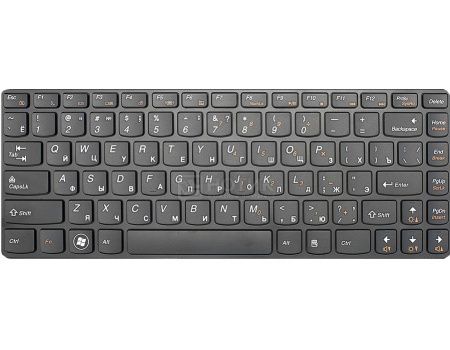 Клавиатура для ноутбука Lenovo B470 G470 V470  Series, с черной рамкой, TopON TOP-79815 Черный