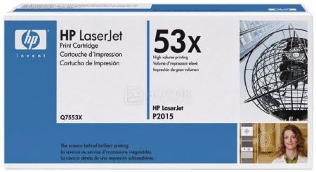 Картридж HP 53X для LaserJet P2015, Черный Q7553X