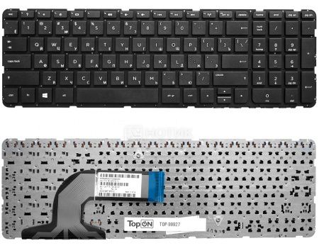 Клавиатура для ноутбука HP Pavilion 15 Series (отличается от 15-b) без рамки, TopON TOP-99927 Черный
