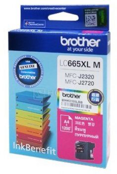 Картридж Brother LC-665XLM для MFCJ2320 2720 1200стр, Пурпурный 665XLM