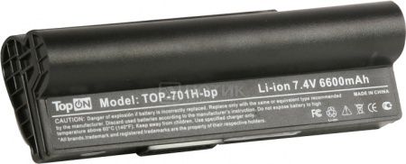 Аккумулятор TopON TOP-701H/A22-P701 7.4V 6600mAh для Asus PN: A22-700 A22-P701 A23-P701 P22-900