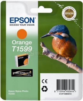 Чернила Epson T1599 для Stylus Photo R2000, Оранжевый C13T15994010