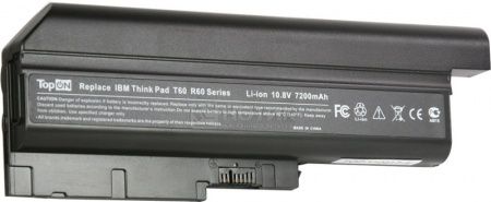Аккумулятор TopON TOP-T60H 10.8V 7.2Ah для Lenovo PN: FRU 92P1127 92P1129