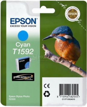 Чернила Epson T1592 для Stylus Photo R2000, Голубой C13T15924010