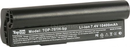 Аккумулятор TopON TOP-701HH для 7.4V 10400mAh PN: eeePC A22-700, A22-P701, A23-P701, P22-900