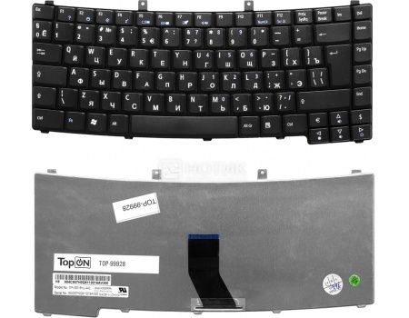 Клавиатура для ноутбука Acer Ferrari 4000, TM 8100, TopON TOP-99928, Черный