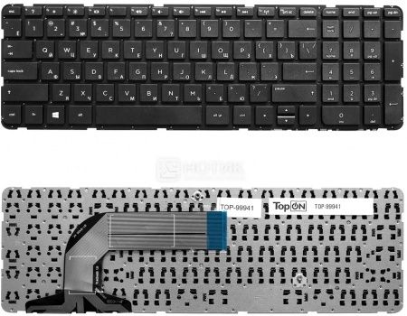 Клавиатура для ноутбука HP Pavilion 17 Series TOP-99941, TopON Черный (без рамки)