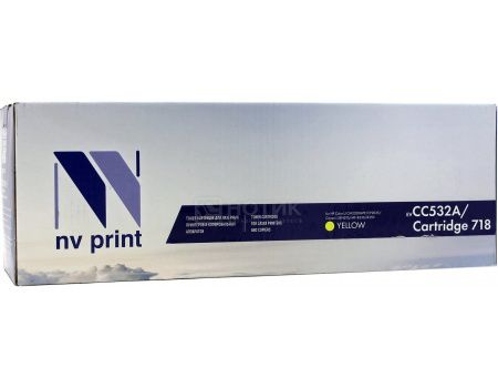 Картридж NV Print CC532A/Canon 718 Yellow для HP Color LJ CM2320MFP, CP2025,  Canon i-SENSYS MF-8330/8350, Желтый NV-CC532A/Canon718Y