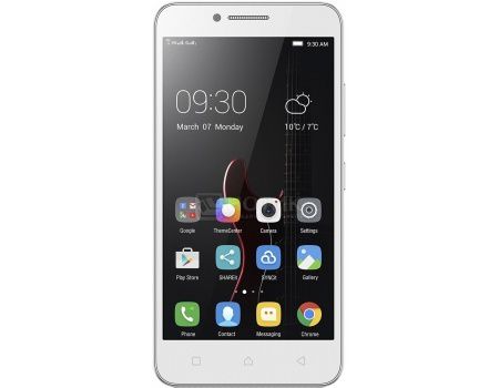 Смартфон Lenovo Vibe C (A2020) White (Android 5.1/MSM8909 1100MHz/5.0" (854x480)/1024Mb/8Gb/4G LTE 3G (EDGE, HSDPA, HSPA+)) [PA300021RU]