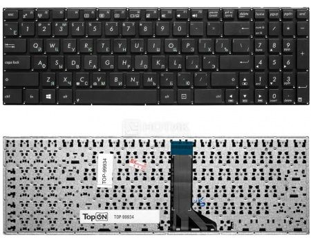Клавиатура для ноутбука Asus X551CA X551CAV X551MA TopON TOP-99934, Черный