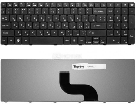 Клавиатура для ноутбука Packard Bell TM81 TM86 TM87 TM89 TM94 TM98 Series, TopON TOP-99923 Черный