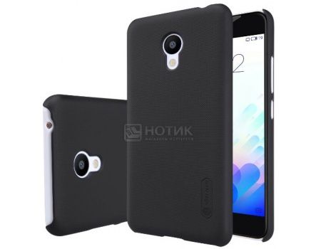 Чехол Nillkin Super Frosted Shield для Meizu Pro 6, Пластик, Black, Черный, 874004Y0389