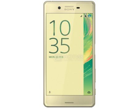 Смартфон Sony Xperia X Lime Gold (Android 6.0 (Marshmallow)/MSM8956 1800MHz/5.0" (1920x1080)/3072Mb/32Gb/4G LTE 3G (EDGE, HSDPA, HSPA+)) [F5121Lime_Gold]