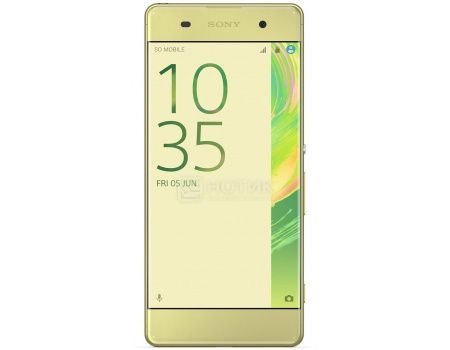Смартфон Sony Xperia XA Dual Lime Gold (Android 6.0 (Marshmallow)/MT6755 2000MHz/5.0" (1280x720)/2048Mb/16Gb/4G LTE 3G (EDGE, HSDPA, HSPA+)) [F3112Lime_Gold]