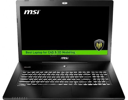 Ноутбук MSI WS72 6QI-201RU (17.3 IPS (LED)/ Core i7 6700HQ 2600MHz/ 16384Mb/ HDD+SSD 1000Gb/ NVIDIA Quadro M1000M 2048Mb) MS Windows 10 Professional (64-bit) [9S7-177625-201]