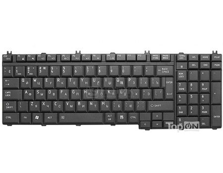 Клавиатура для ноутбука Toshiba Satellite A500 A505 L350 L355 L500 L505 L550 F501 P200 P300, TopON TOP-69764 Черный