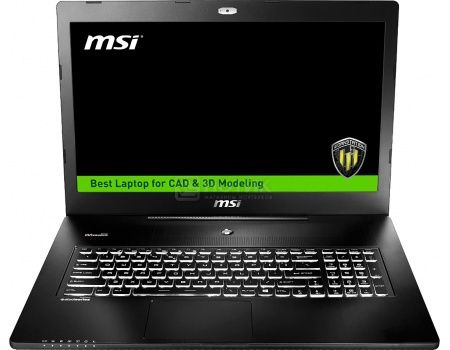 Ноутбук MSI WS72 6QI-202RU (17.3 IPS (LED)/ Core i5 6300HQ 2300MHz/ 8192Mb/ HDD 1000Gb/ NVIDIA Quadro M1000M 2048Mb) MS Windows 10 Professional (64-bit) [9S7-177625-202]