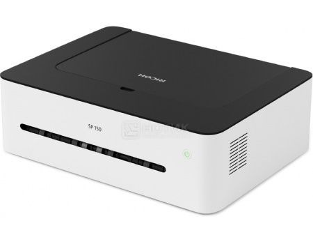 Принтер лазерный монохромный Ricoh SP 150, A4, 22стр/мин, 64Мб ,USB, Белый/Черный 408002
