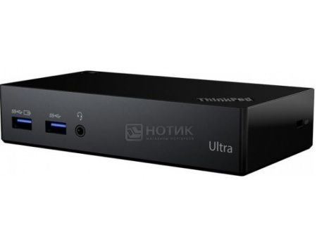 Док-станция для Lenovo ThinkPad USB 3.0 Ultra Dock (HDMI, LAN, 2xUSB 2.0, 4xUSB 3.0, DisplayPort, Audio). Черный 40A80045EU