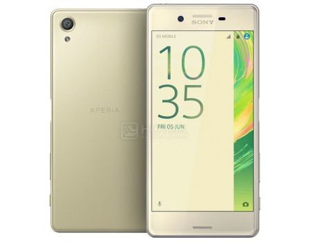 Защищенные смартфоны Sony Xperia X Perfomance Lime Gold (Android 6.0 (Marshmallow)/MSM8996 2150MHz/5.0" (1920x1080)/3072Mb/32Gb/4G LTE 3G (EDGE, HSDPA, HSPA+)) [F8131Lime_Gold]
