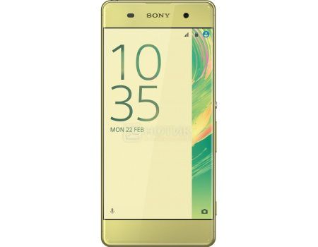 Смартфон Sony Xperia XA Lime Gold (Android 6.0 (Marshmallow)/MT6755 2000MHz/5.0
