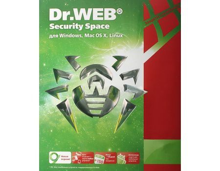 Электронная лицензия Dr.Web Security Space Комплексная защита, продление на 24 мес. на 3 ПК