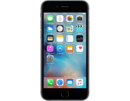 Смартфон Apple iPhone 6s 32Gb Space Gray (iOS 10/A9 1840MHz/4.7" (1334x750)/2048Mb/32Gb/4G LTE 3G (EDGE, HSDPA, HSPA+)) [MN0W2RU/A]