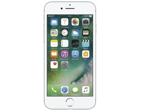 Смартфон Apple iPhone 7 128Gb Silver (iOS 10/A10 Fusion 2340MHz/4.7" (1334x750)/2048Mb/128Gb/4G LTE 3G (EDGE, HSDPA, HSPA+)) [MN932RU/A]