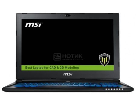 Ноутбук MSI WS60 6QJ-641RU (15.6 LED (с широкими углами обзора IPS - level)/ Core i7 6700HQ 2600MHz/ 16384Mb/ HDD+SSD 1000Gb/ NVIDIA Quadro M2000M 4096Mb) MS Windows 10 Professional (64-bit) [9S7-16H812-641]