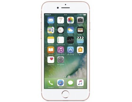 Смартфон Apple iPhone 7 128Gb Rose Gold (iOS 10/A10 Fusion 2340MHz/4.7" (1334x750)/2048Mb/128Gb/4G LTE 3G (EDGE, HSDPA, HSPA+)) [MN952RU/A]