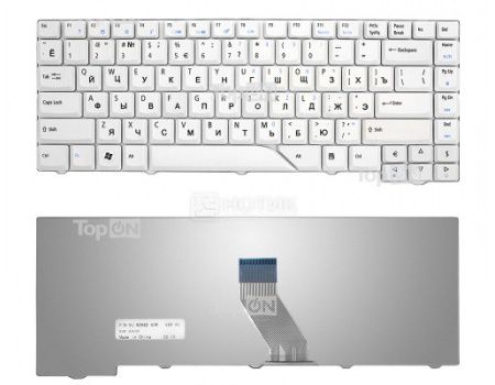 Клавиатура для ноутбука Acer Aspire 4220 4230 4310 4520 4710 4720 4900 5220 5230 5300 Series, TopON TOP-69711 Белый