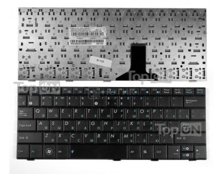 Клавиатура для ноутбука Asus Eee PC Shell 1001 1005 1005P 1005PE 1005PEG 1005HA 1008HA Series, TopON TOP-81105 Черный