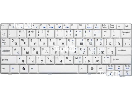 Клавиатура для ноутбука Acer Aspire One A110L, A110X, A150L, A150X, D250, ZG5 Series, TopON TOP-73401 Белый