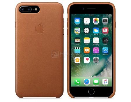 Чехол-накладка Apple Leather Case Saddle Brown для iPhone 7 Plus MMYF2ZM/A, Кожа, Коричневый